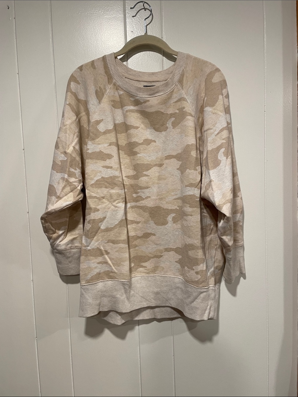 Aerie Camo Crewneck Oversized Sweatshirt